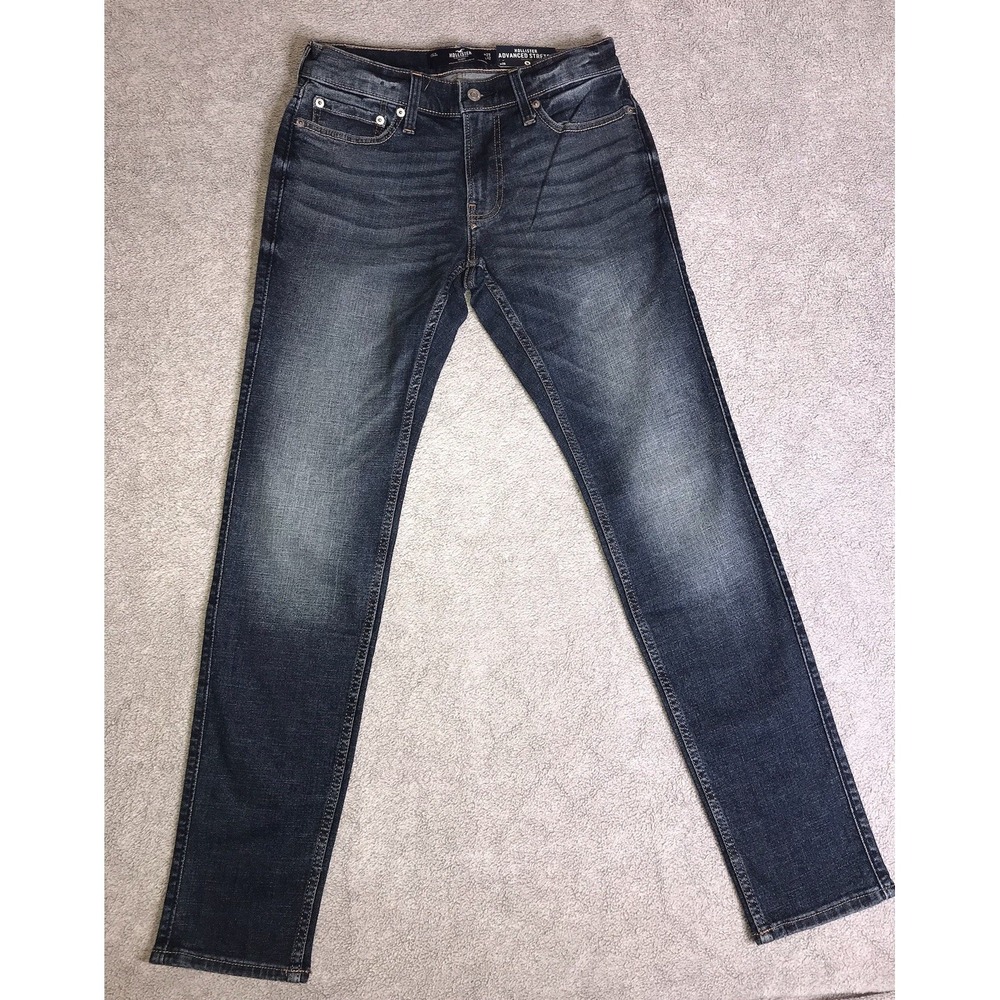 NWT‎ Hollister Men's Advanced Stretch Skinny Jeans Blue Denim 29 X 32